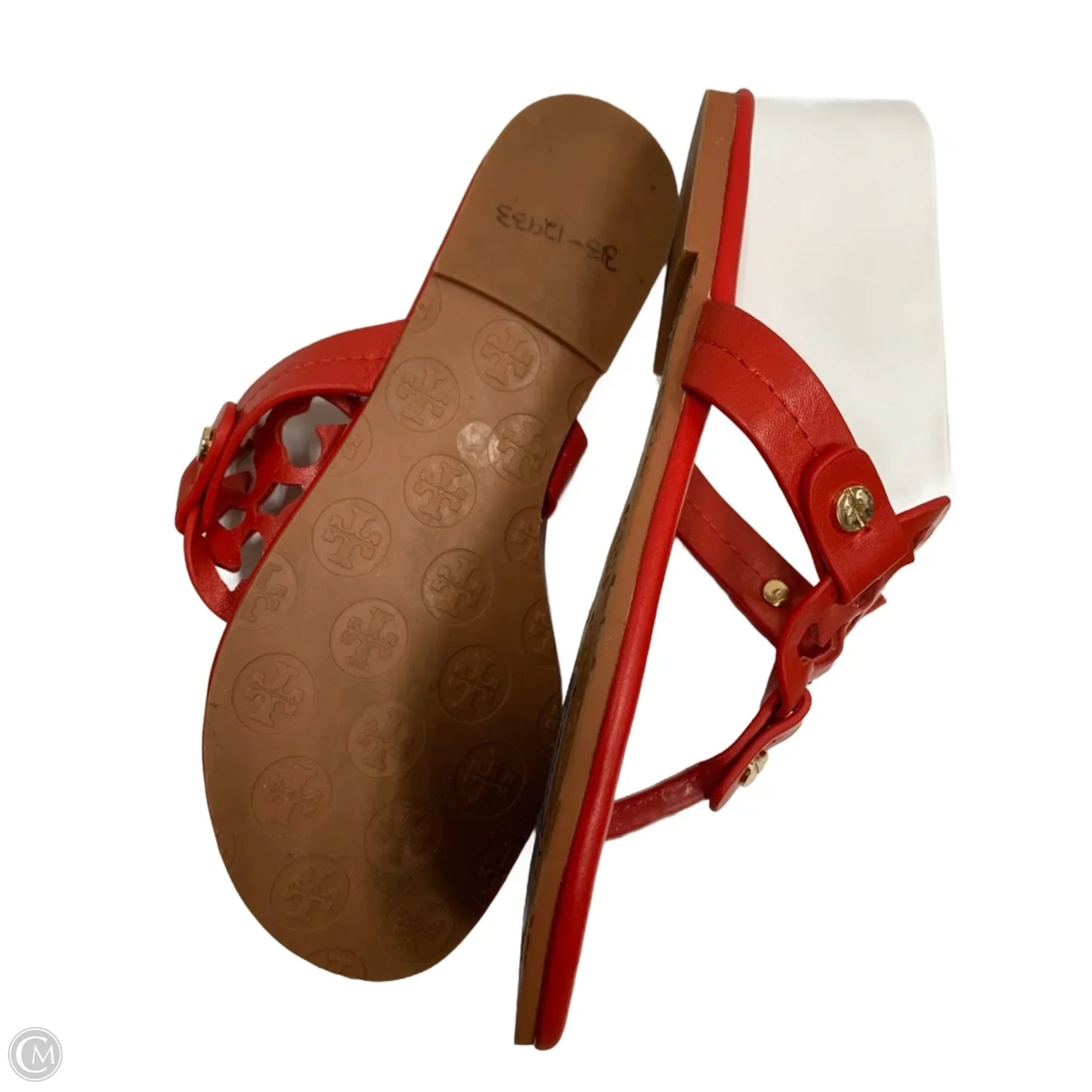 Sandals Designer By Tory Burch In Red, Size: 7