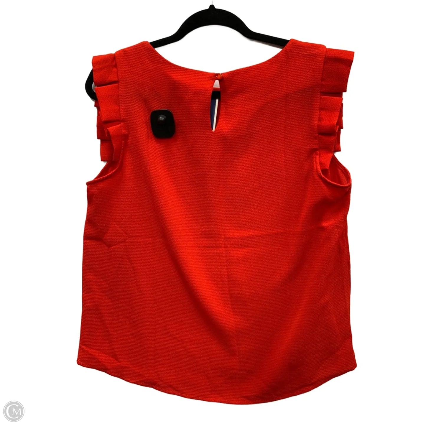 Top Short Sleeve By Monteau In Red, Size: L