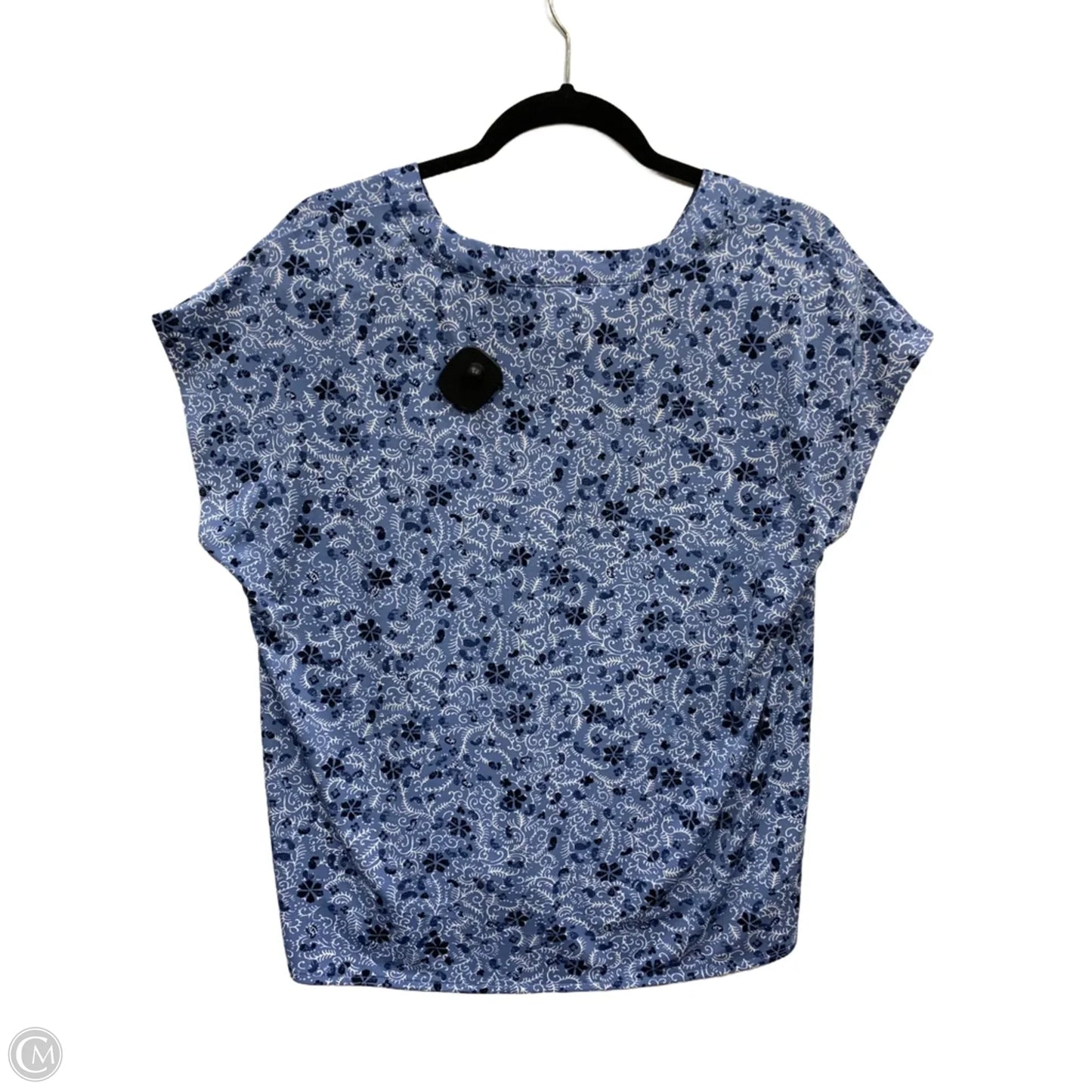 Top Short Sleeve By Ann Taylor In Blue, Size: S