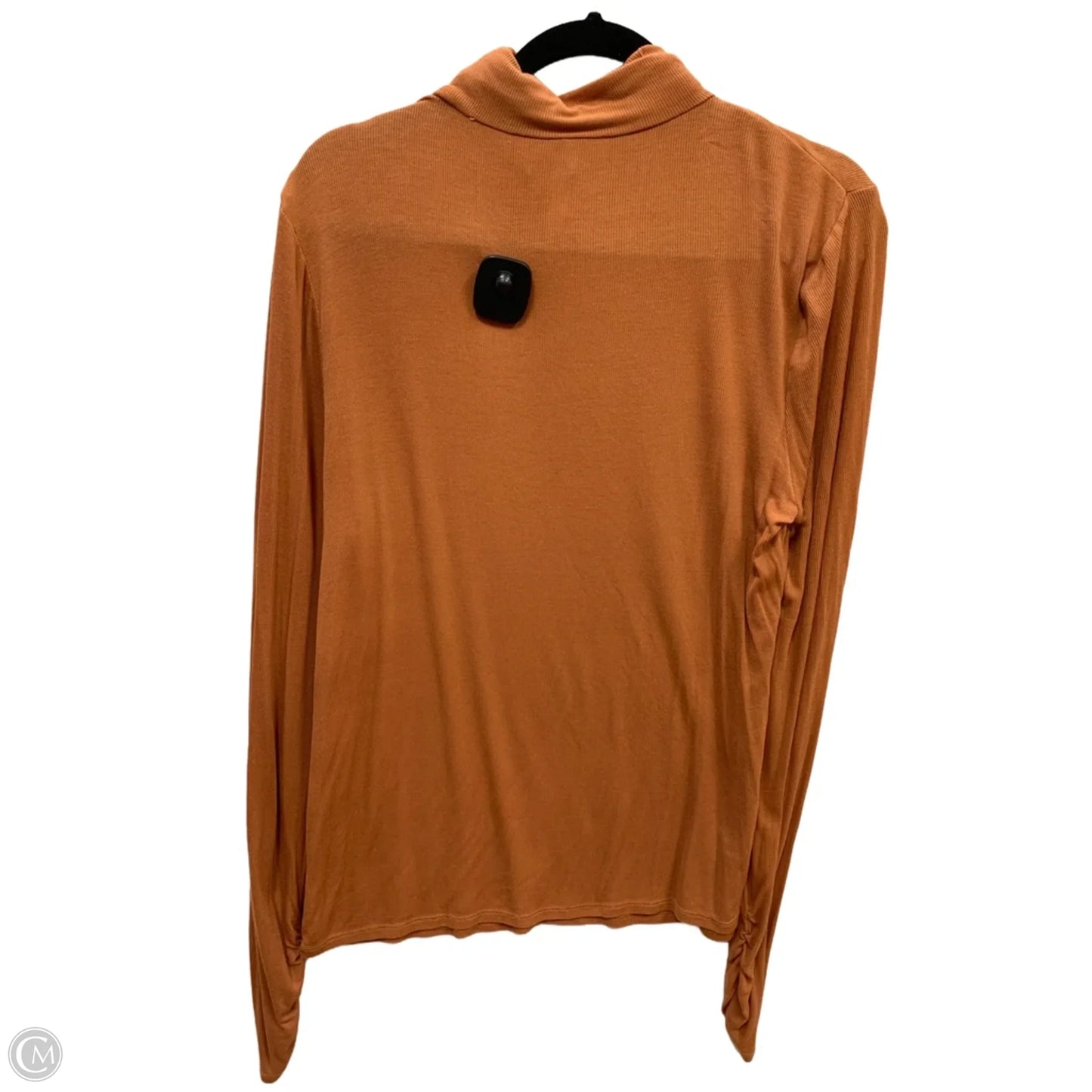 Top Long Sleeve By Fabletics In Orange, Size: Xxl