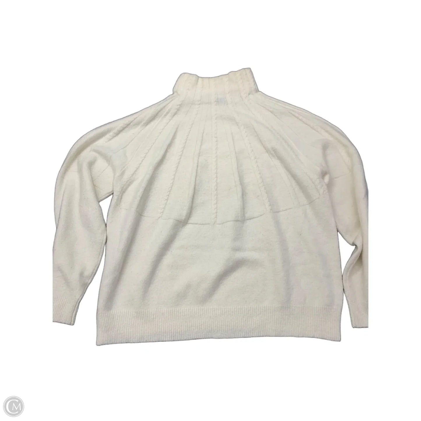 Sweater By Ann Taylor In Cream, Size: Xxl