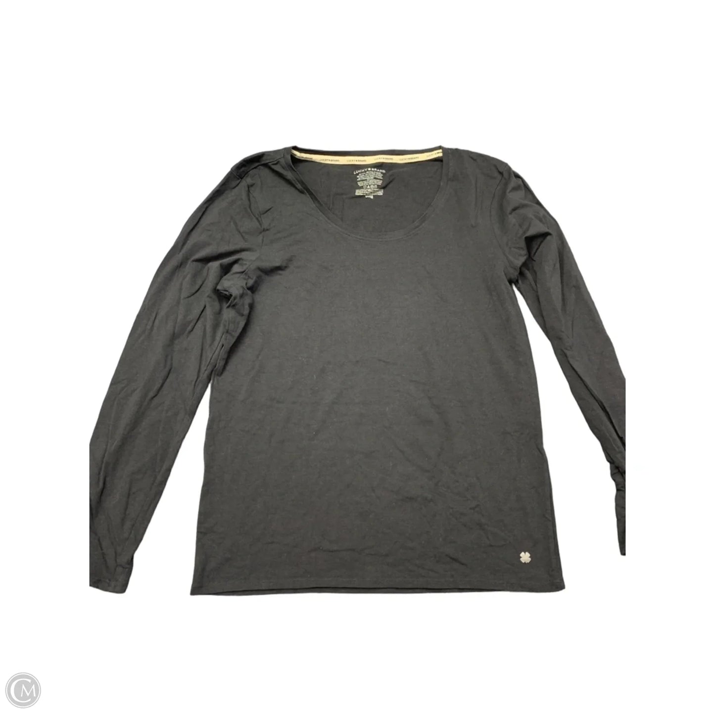 Top Long Sleeve Basic By Lucky Brand In Black, Size: Xl
