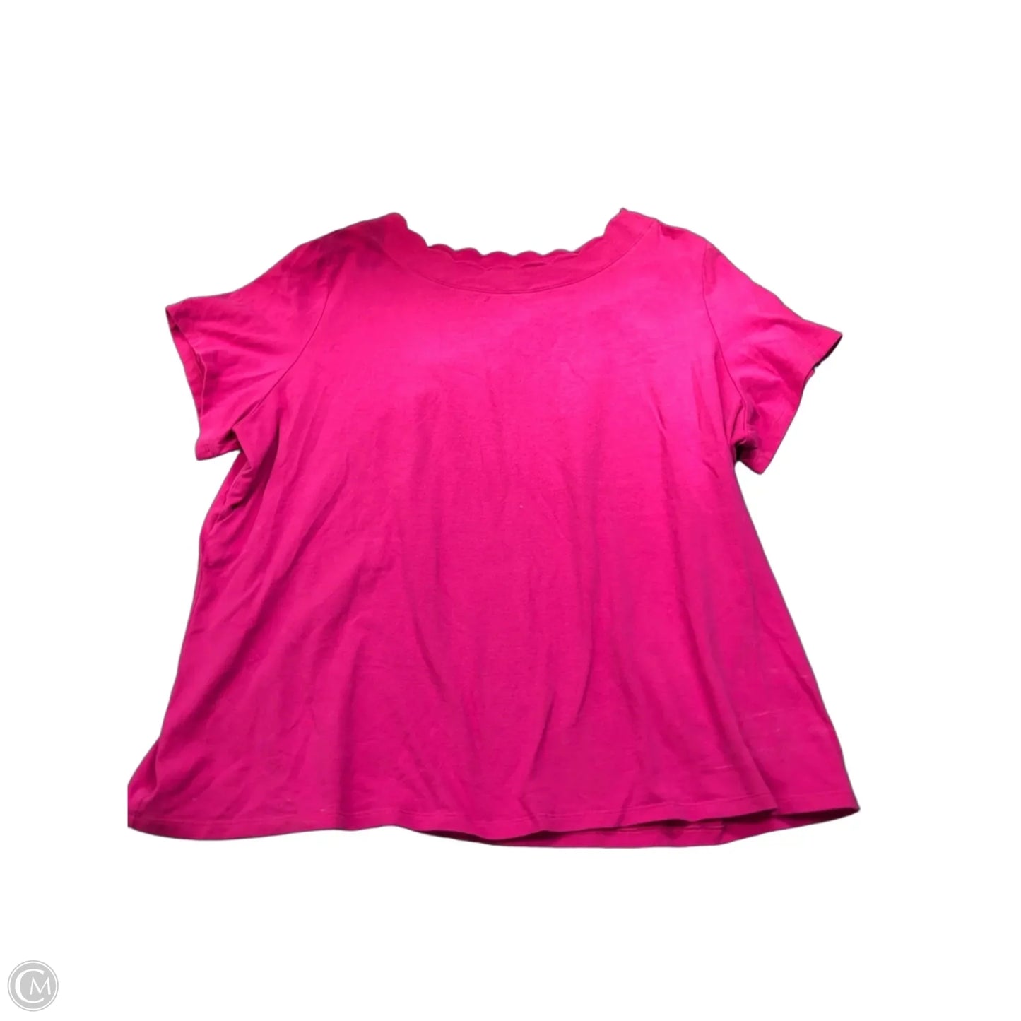 Top Short Sleeve Basic By Anne Klein In Pink, Size: 3x