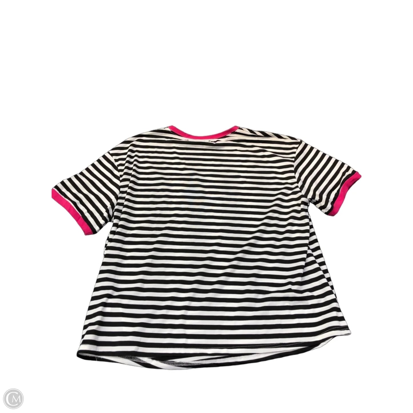 Top Short Sleeve By Shein In Striped Pattern, Size: 2x