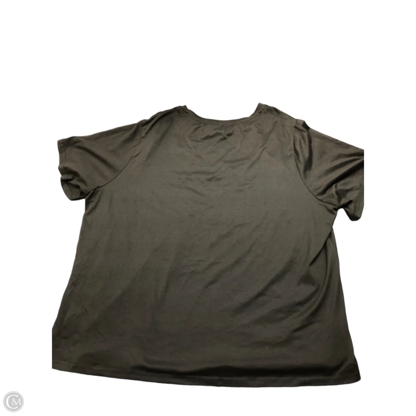 Top Short Sleeve Basic By Shein In Black, Size: 4x