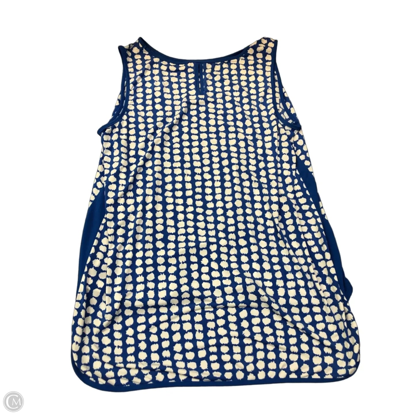 Tank Top By Susan Graver In Blue & White, Size: 1x