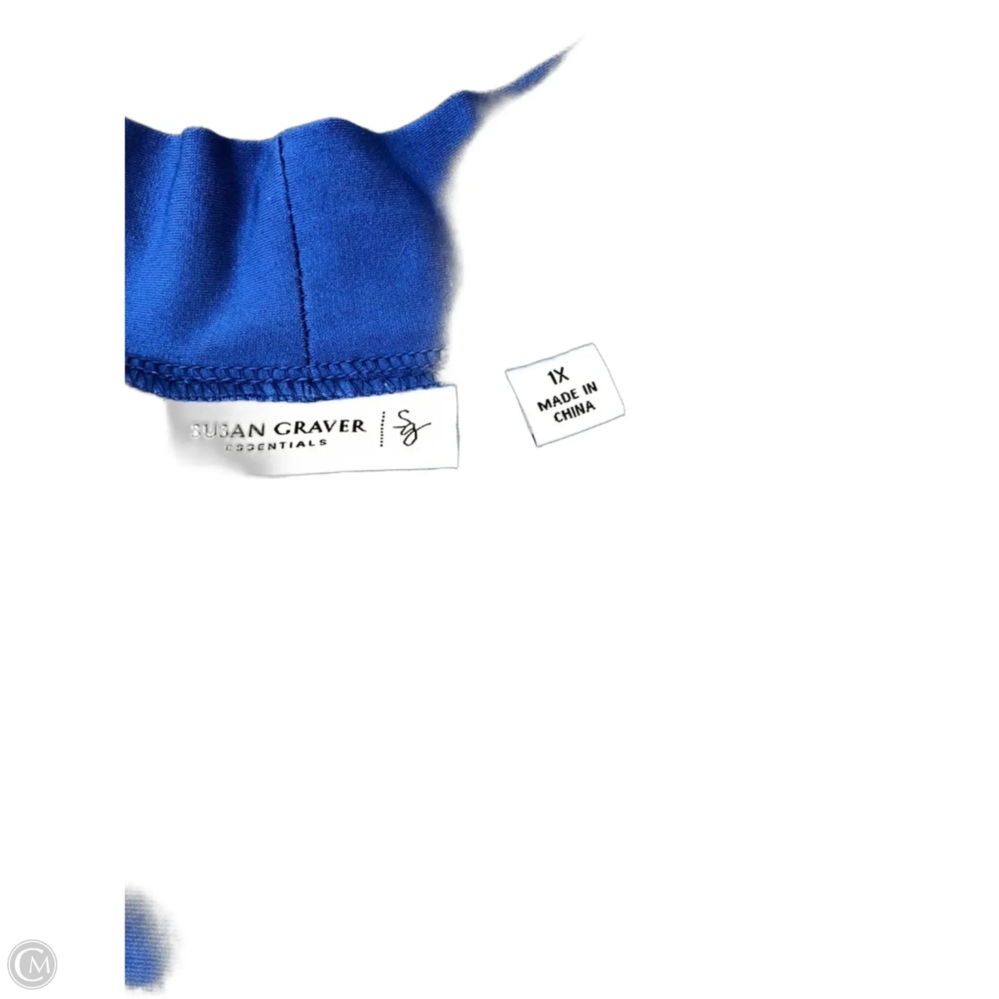 Cardigan By Susan Graver In Blue, Size: 1x