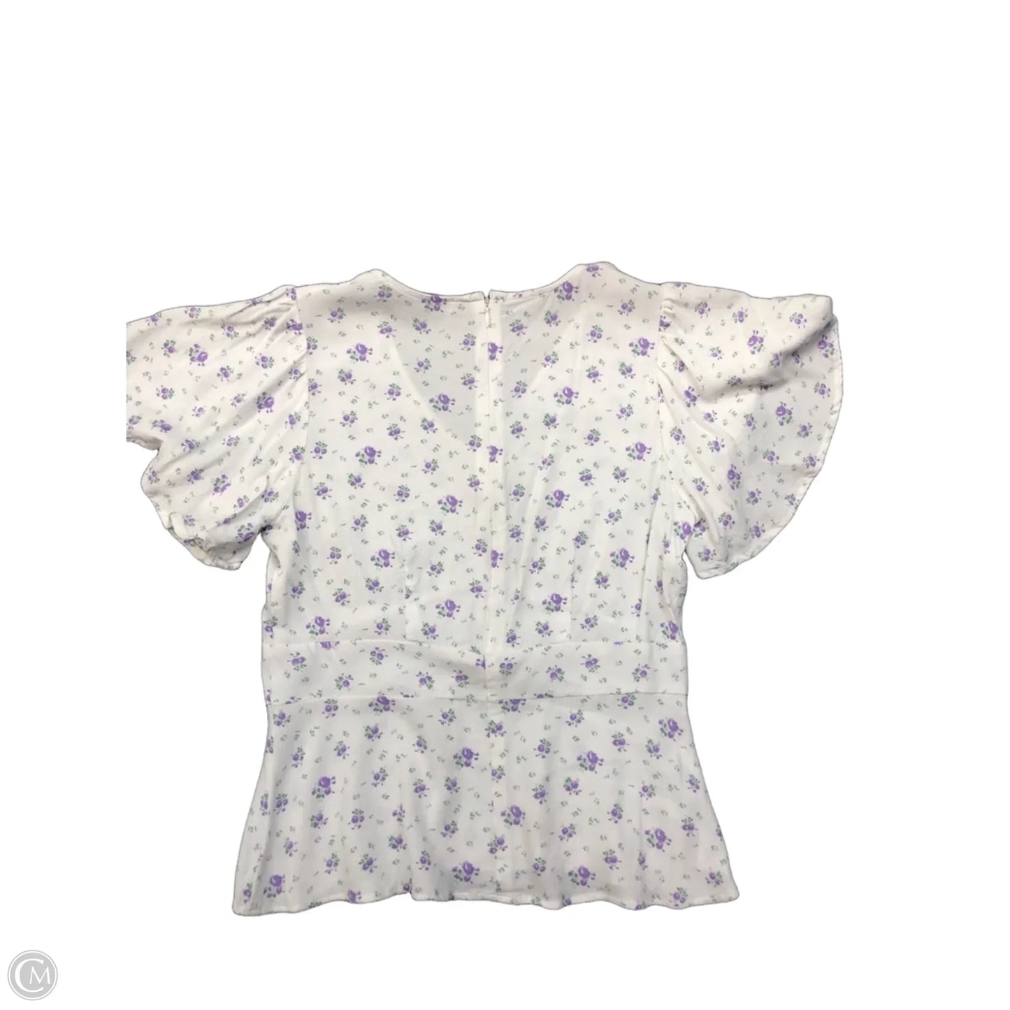 Top Short Sleeve By Loft In White, Size: 0