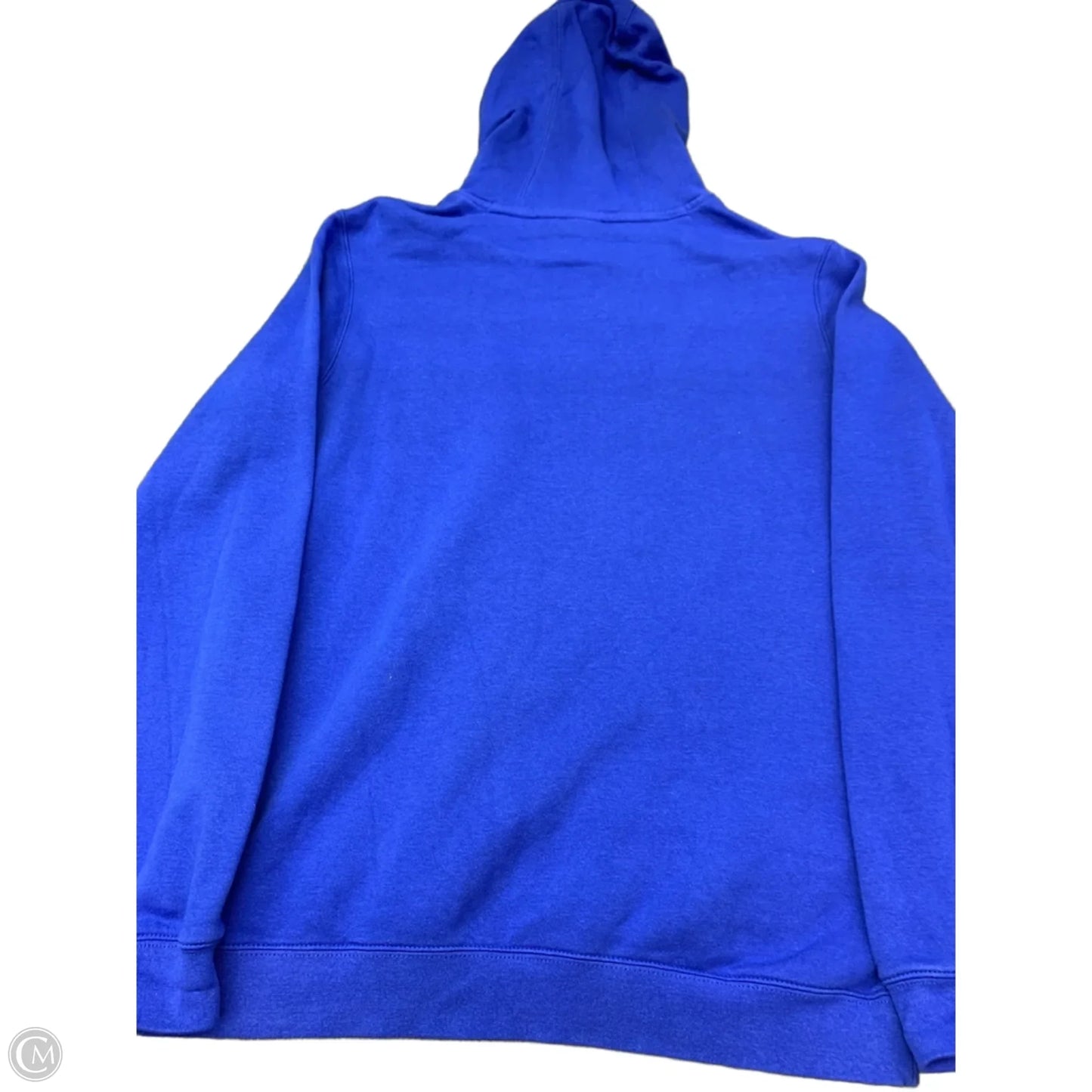 Sweatshirt Hoodie By Nike In Blue, Size: L