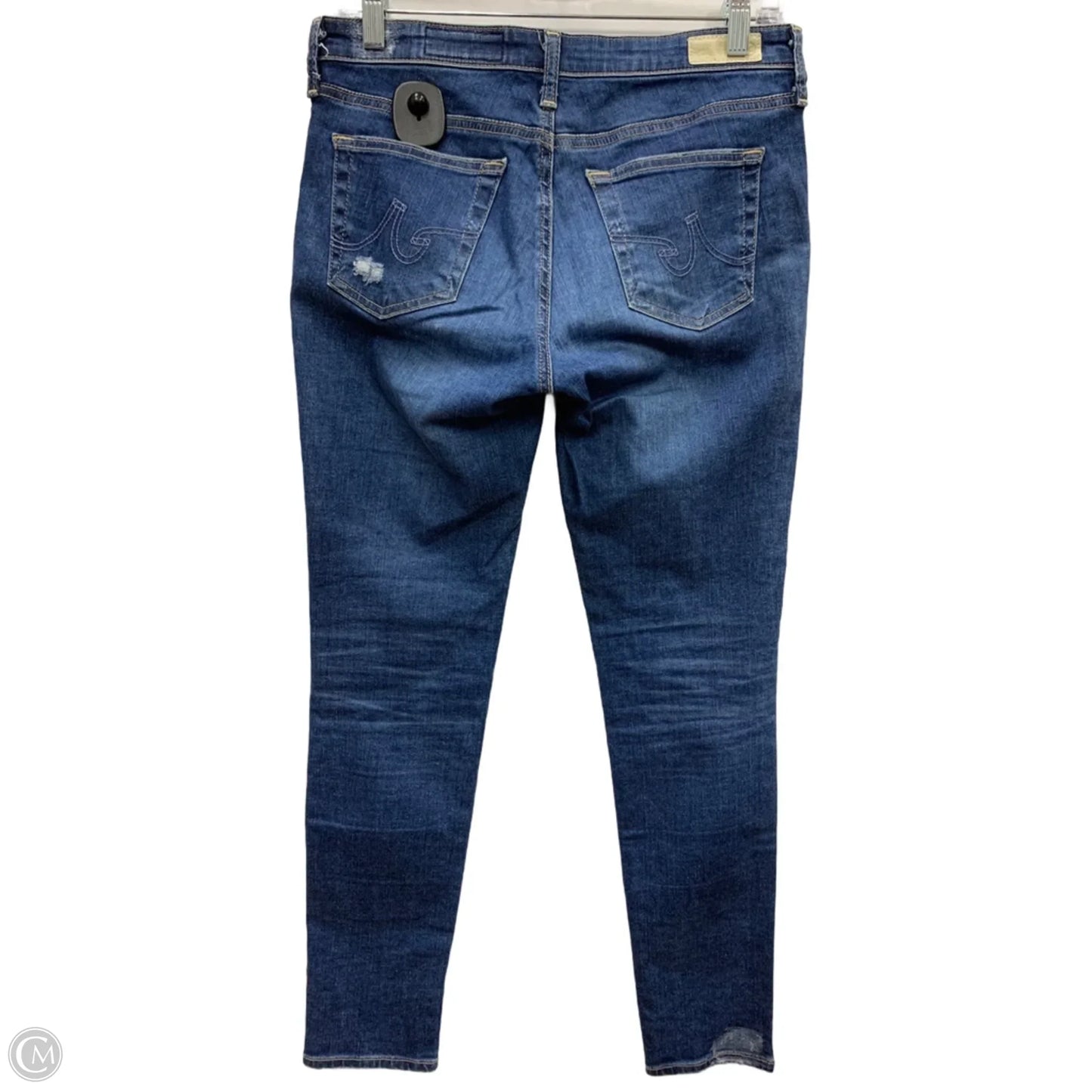 Jeans Skinny By Adriano Goldschmied In Blue Denim, Size: 28