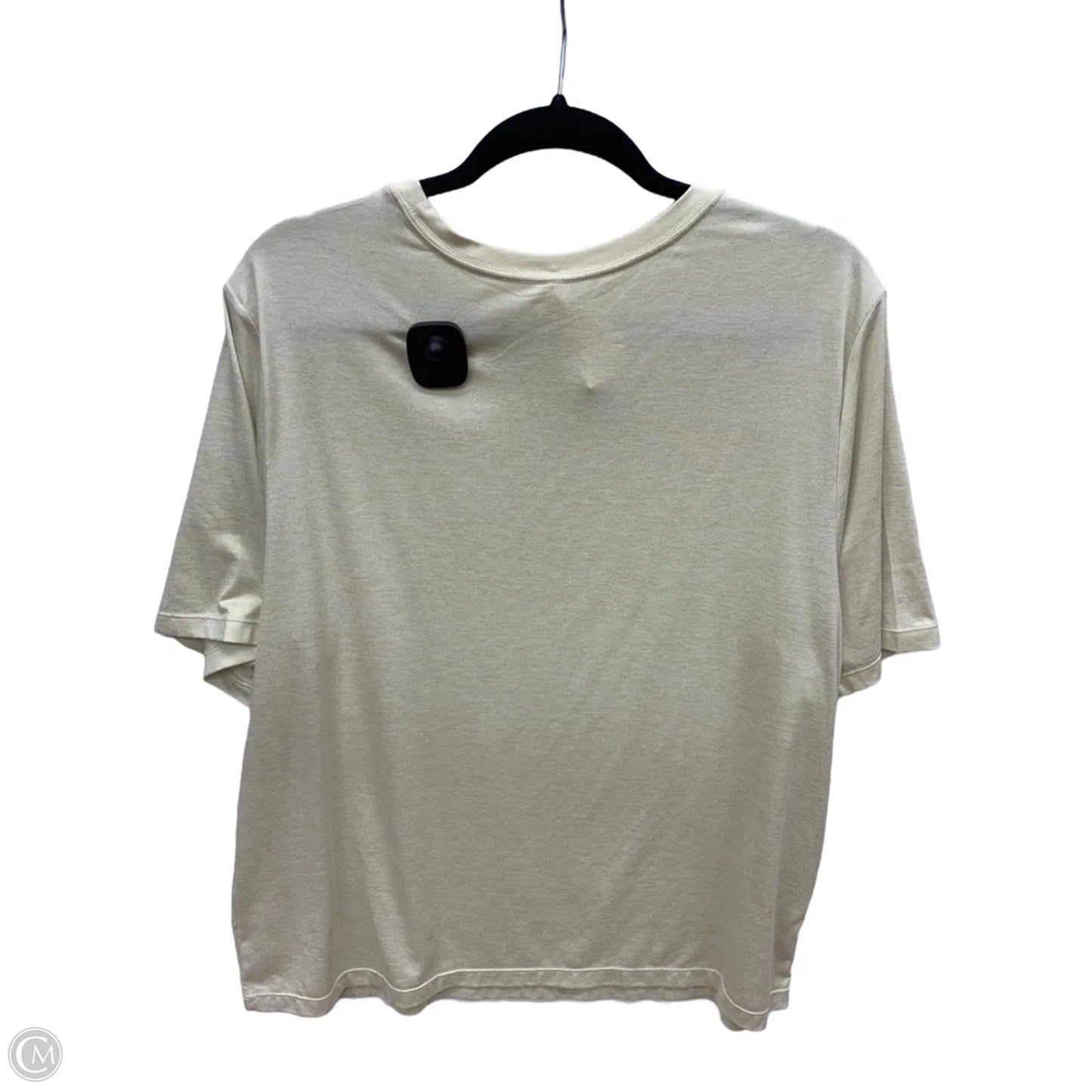Top Short Sleeve Basic By Fabletics In Tan, Size: Xl