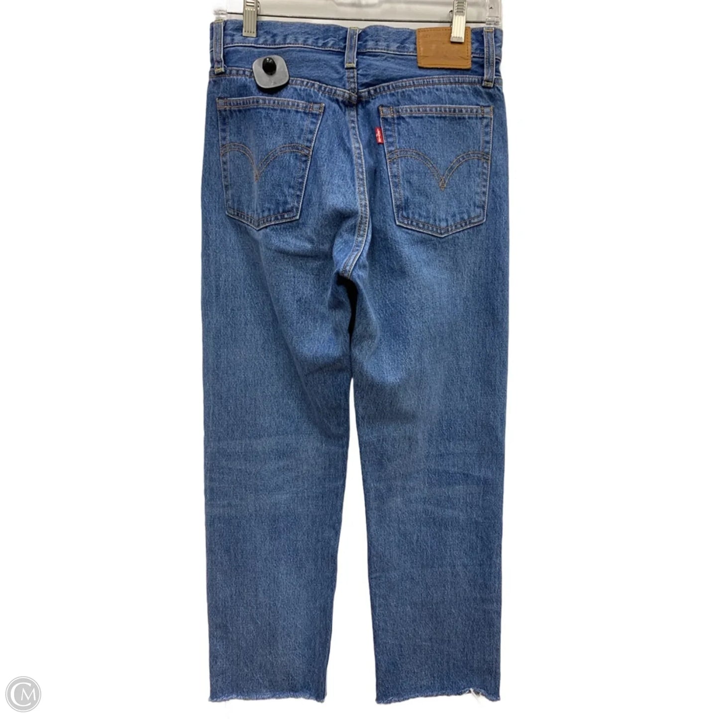 Jeans Cropped By Levis In Blue Denim, Size: 6