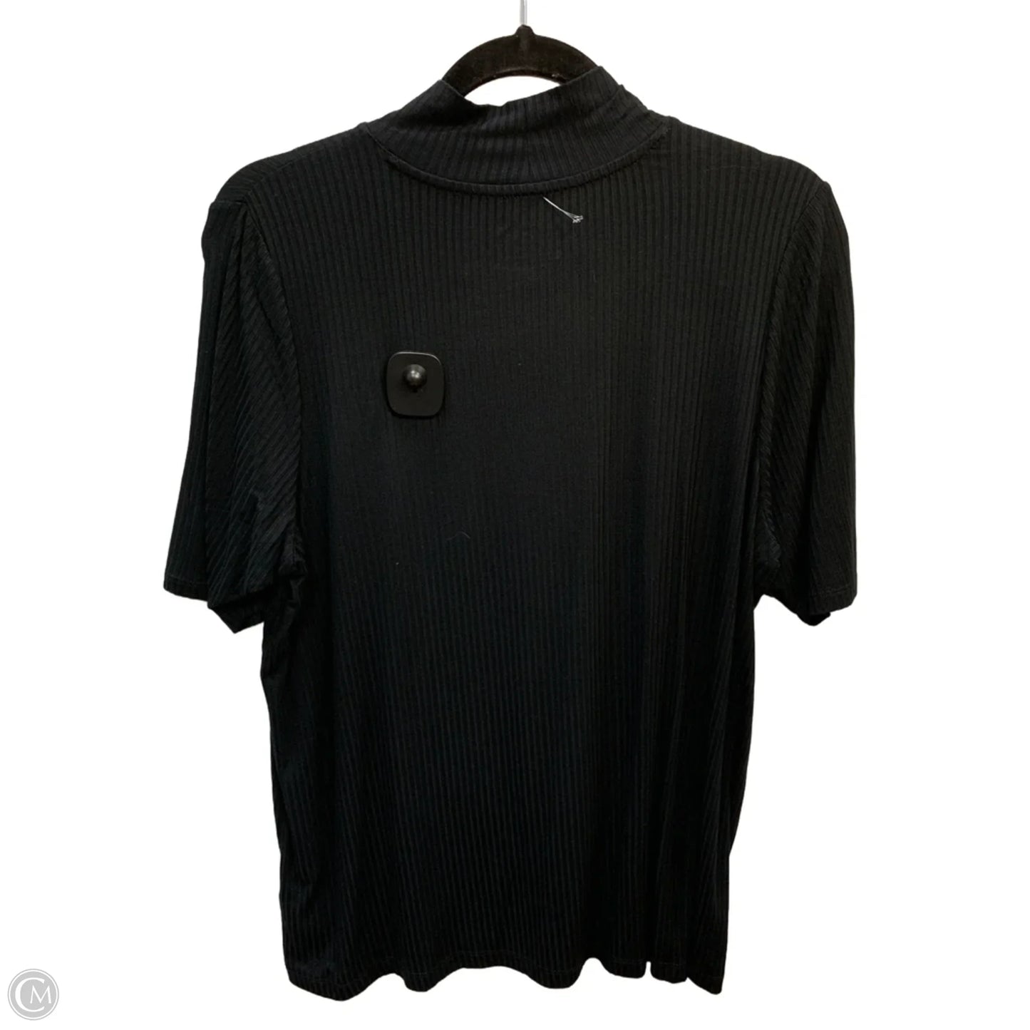Top Short Sleeve By Rachel Zoe In Black, Size: 1x