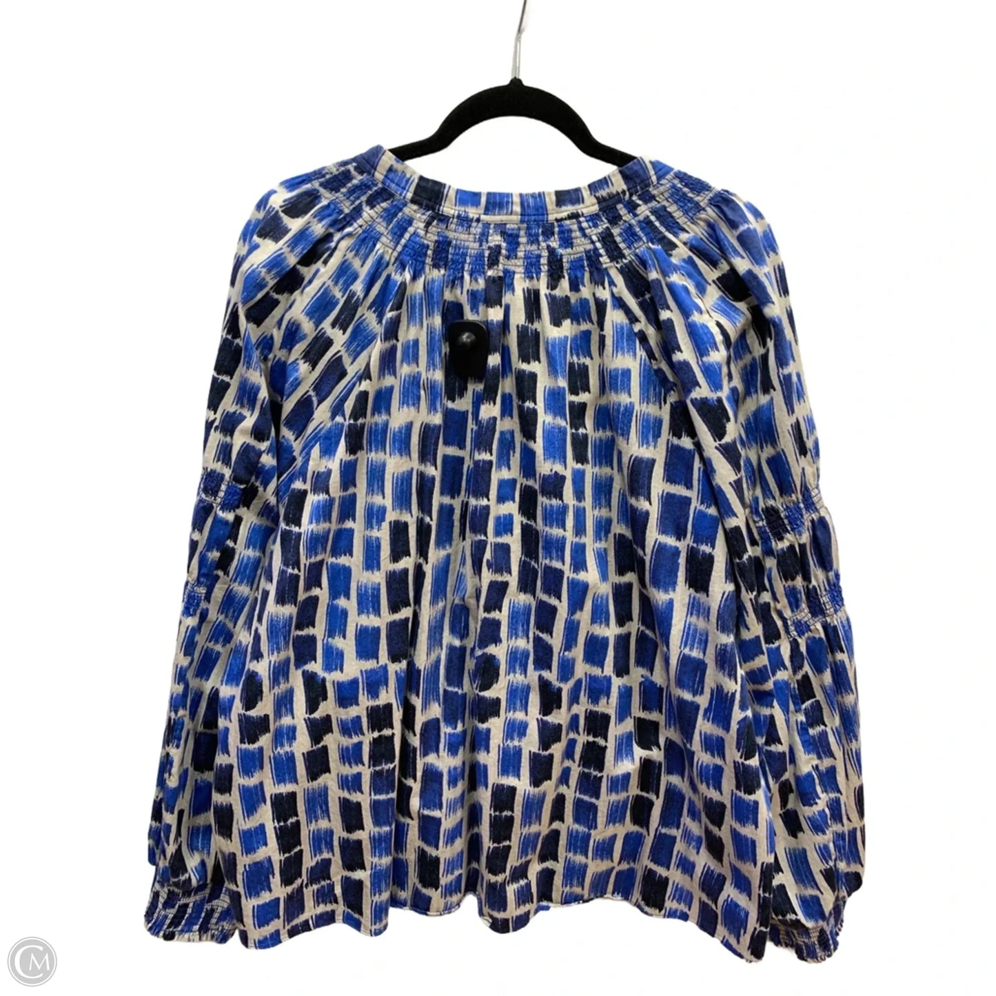 Top Long Sleeve By Nic + Zoe In Blue & Grey, Size: 3x