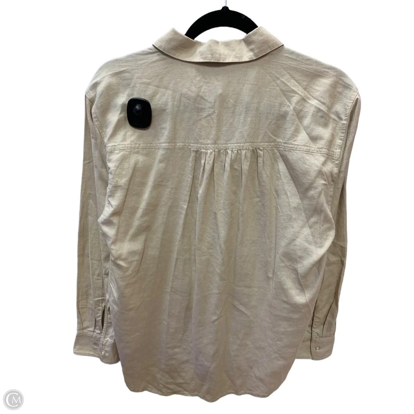 Top Long Sleeve By Loft In Tan, Size: Xs