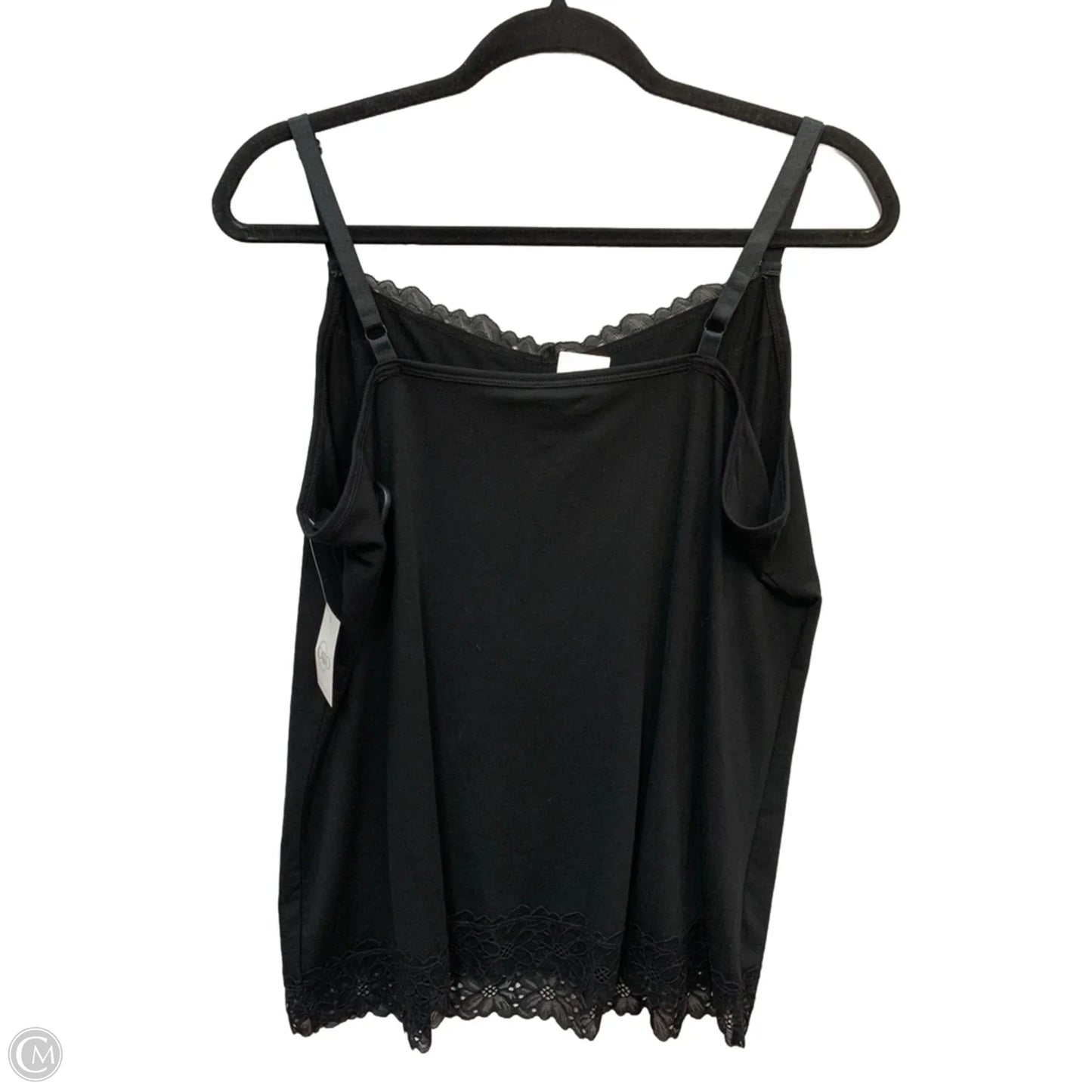 Tank Top By Cato In Black, Size: Xl