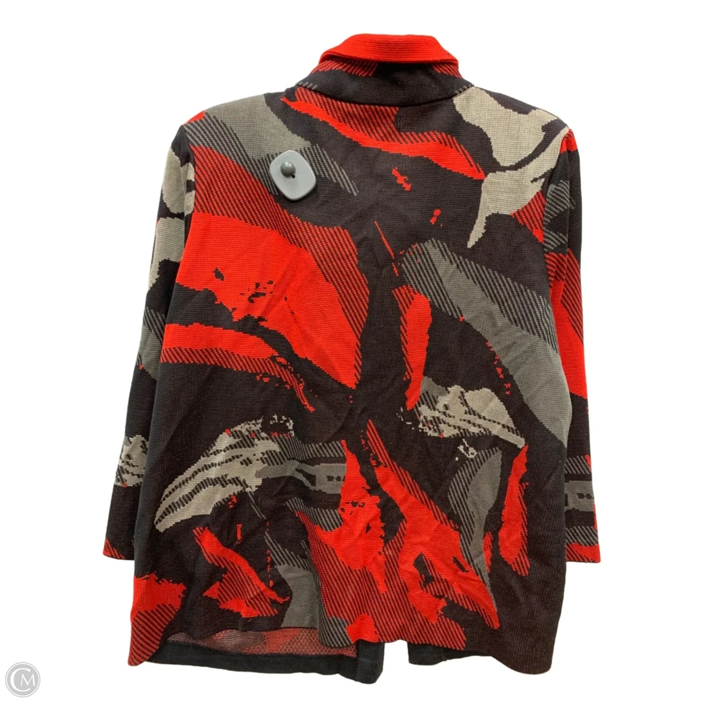 Sweater Cardigan By Misook In Red, Size: Xl