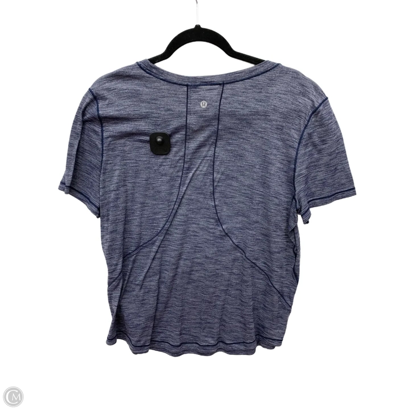 Athletic Top Short Sleeve By Lululemon In Navy, Size: 8