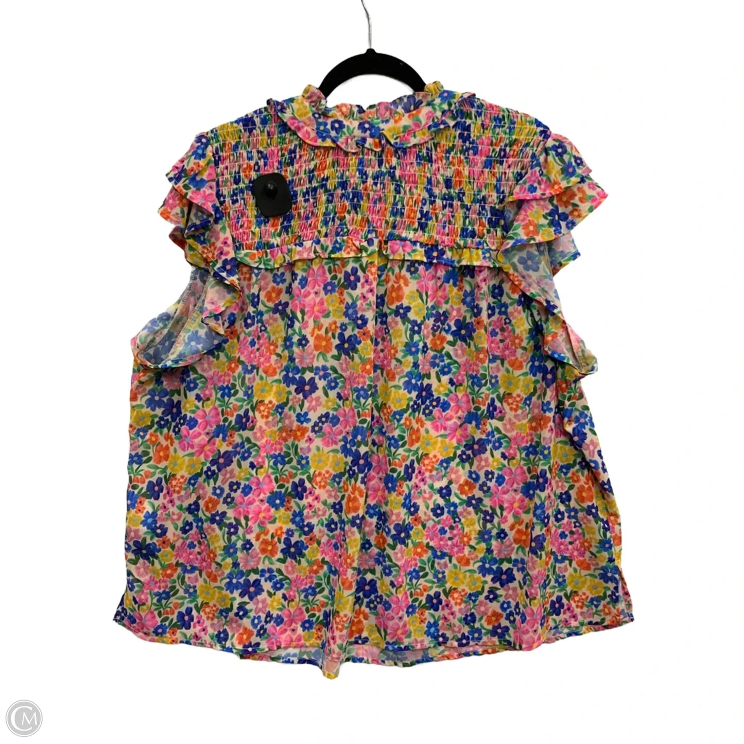 Top Sleeveless By Democracy In Floral Print, Size: 3x