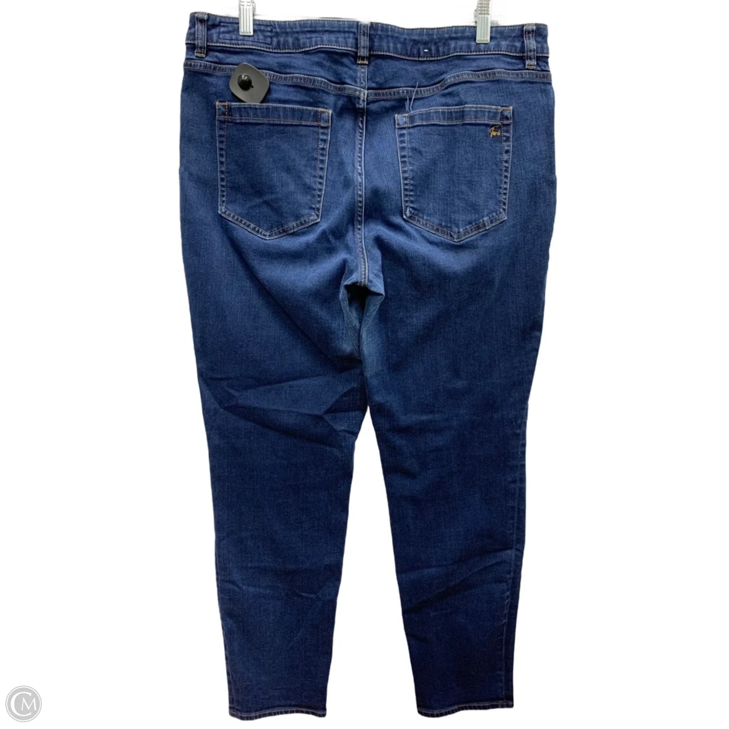 Jeans Skinny By Vince Camuto In Blue Denim, Size: 16