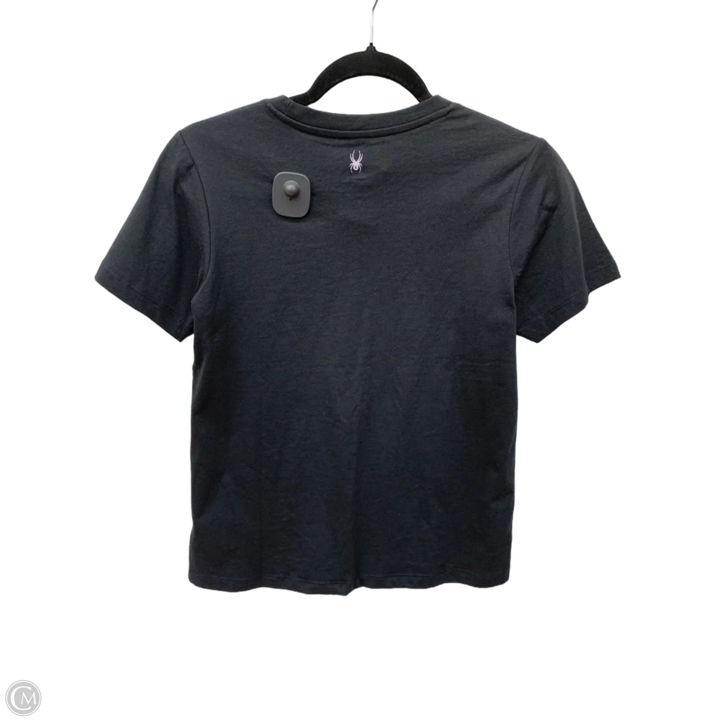 Athletic Top Short Sleeve By Spyder In Black, Size: S