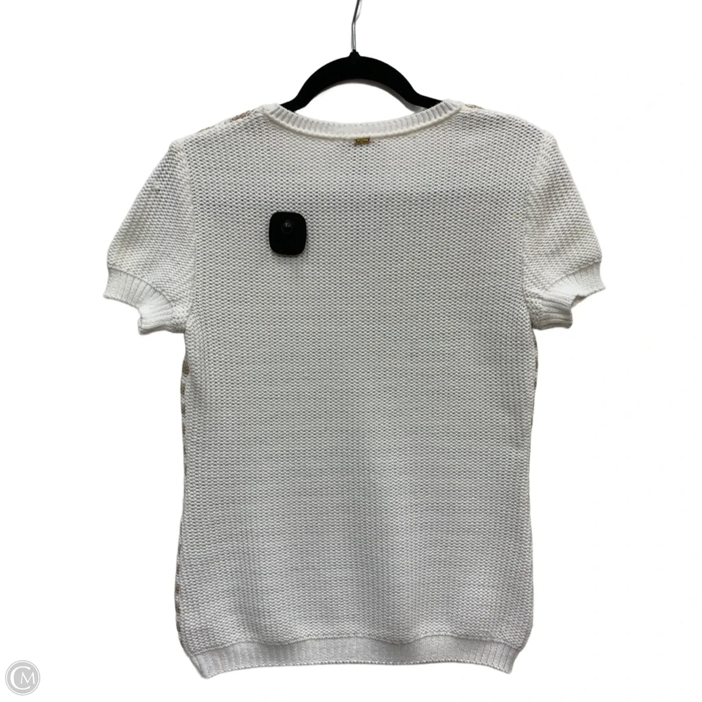 Top Short Sleeve Designer By St John Knits In Striped Pattern, Size: Sp