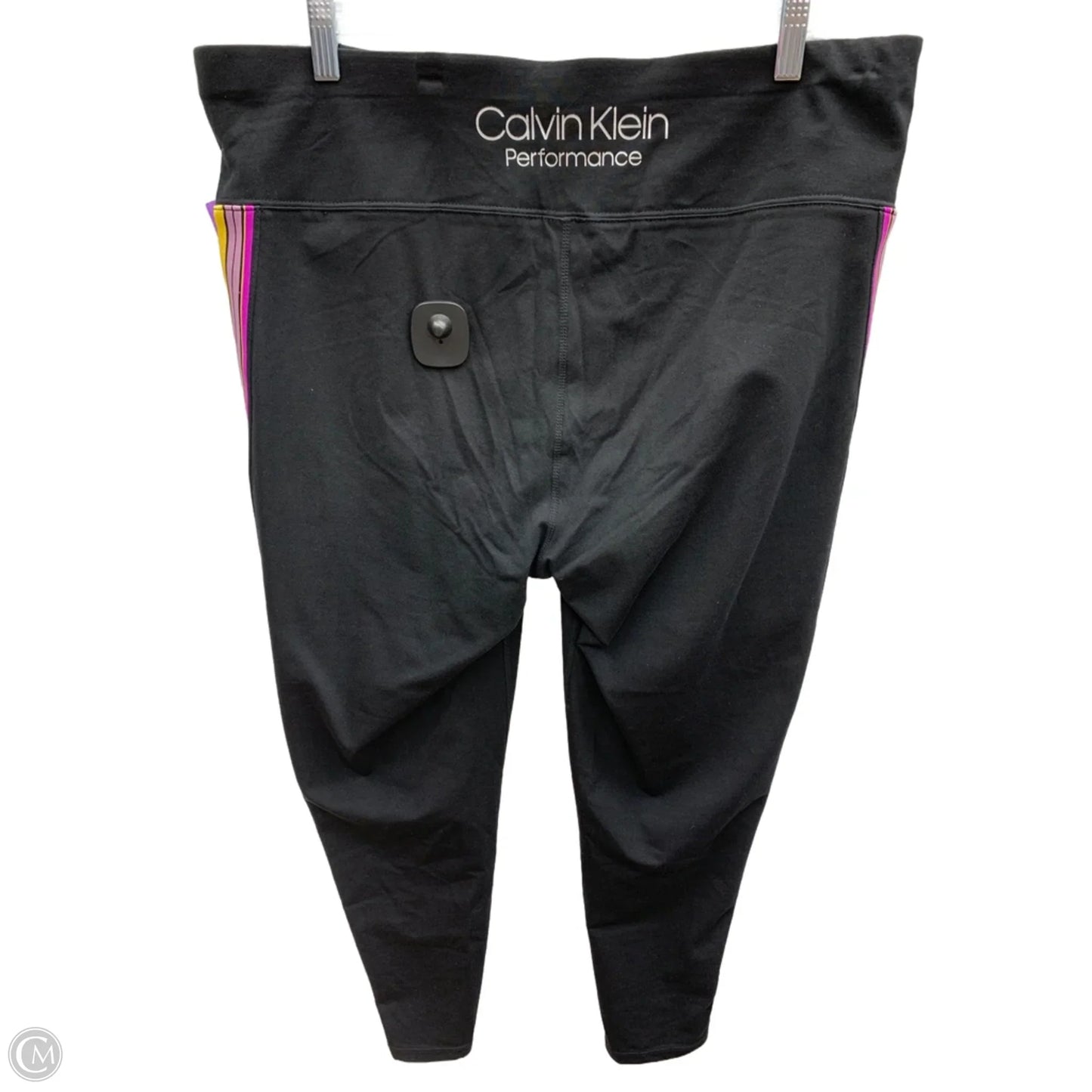 Athletic Leggings Capris By Calvin Klein In Black, Size: 2x