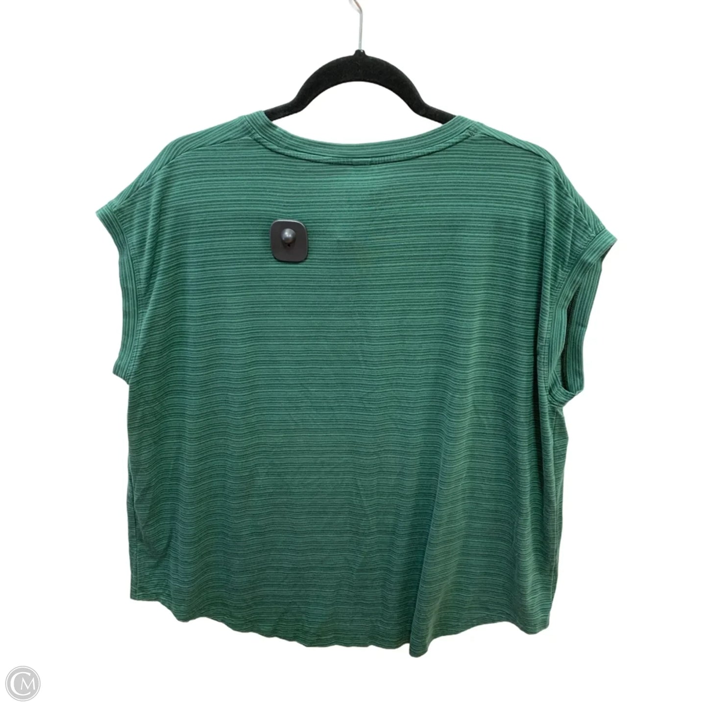 Athletic Top Short Sleeve By Athleta In Green, Size: 1x