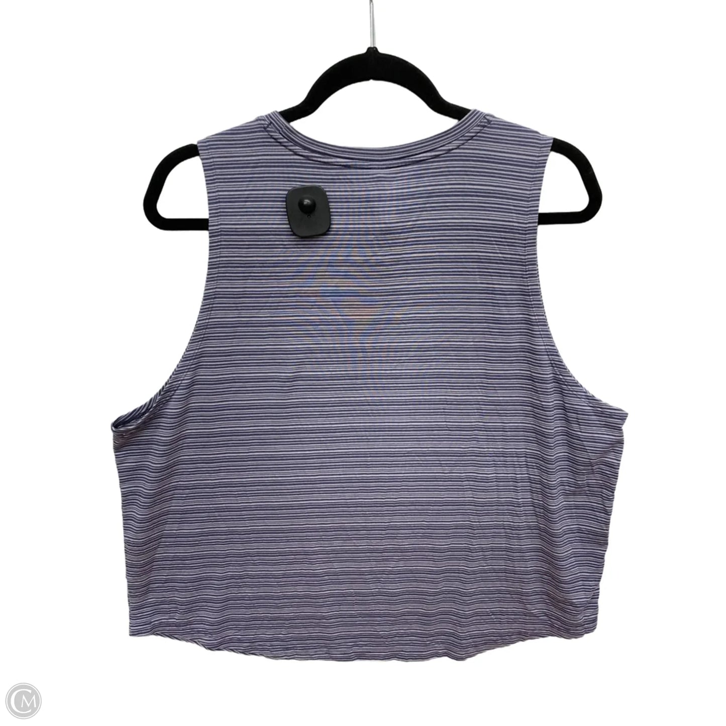 Top Short Sleeve By Athleta In Striped Pattern, Size: 1x