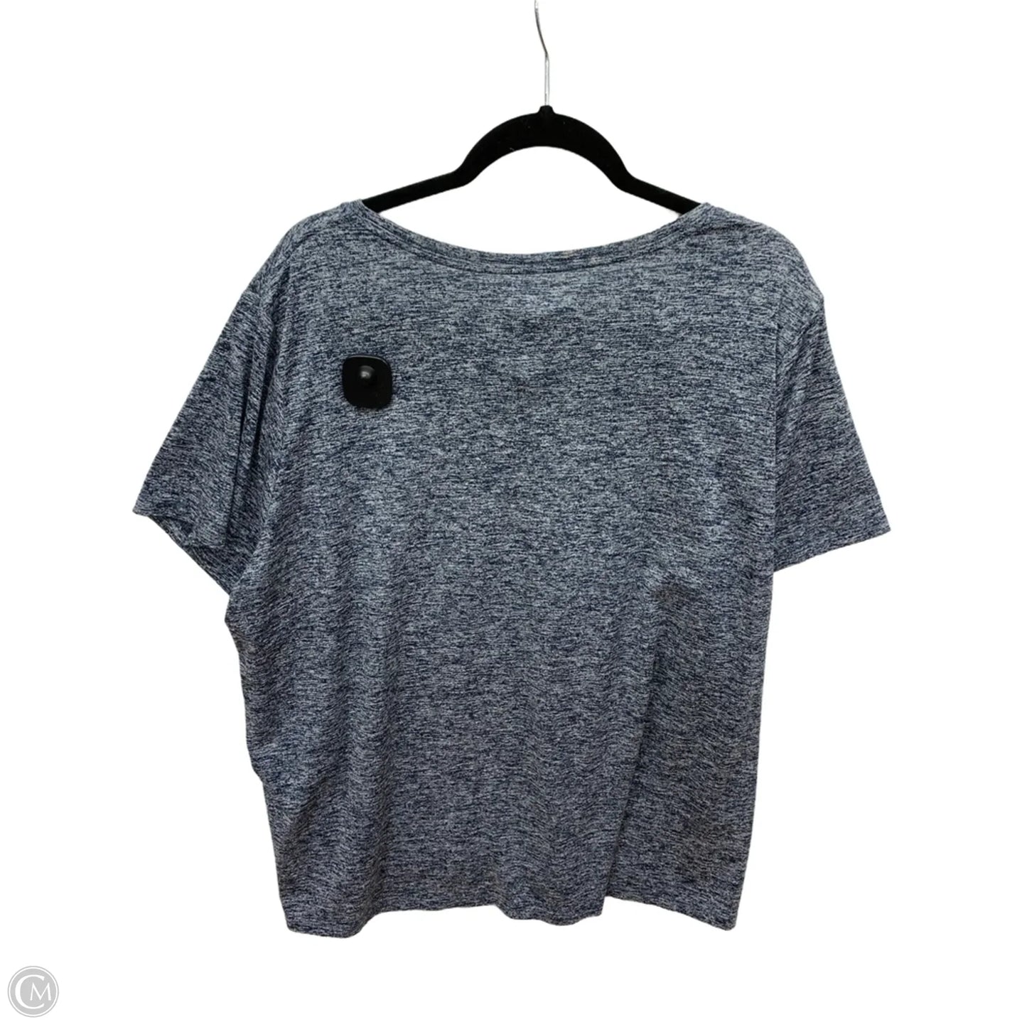 Athletic Top Short Sleeve By Nike In Blue, Size: 3x