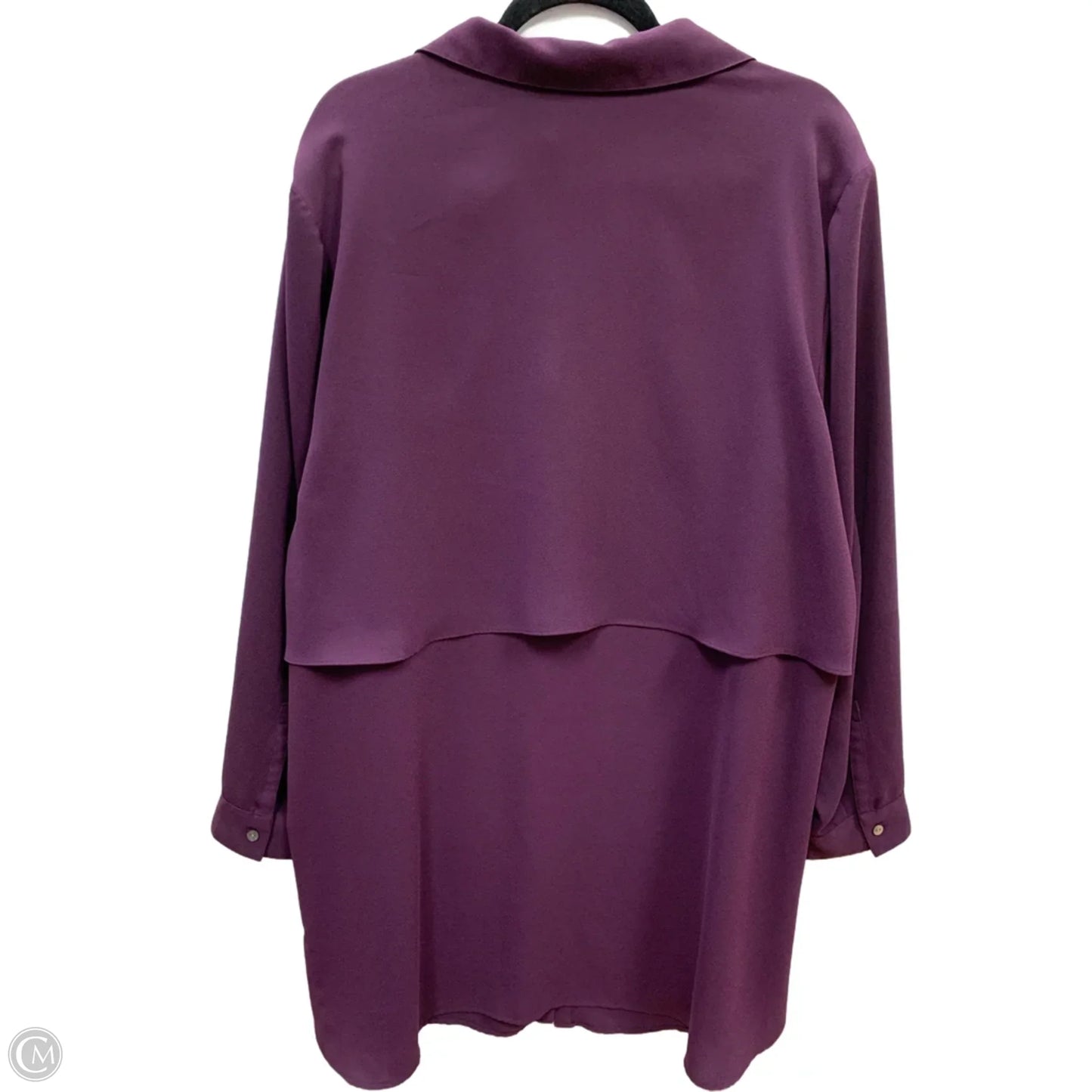 Top Long Sleeve By J. Jill In Purple, Size: 3x
