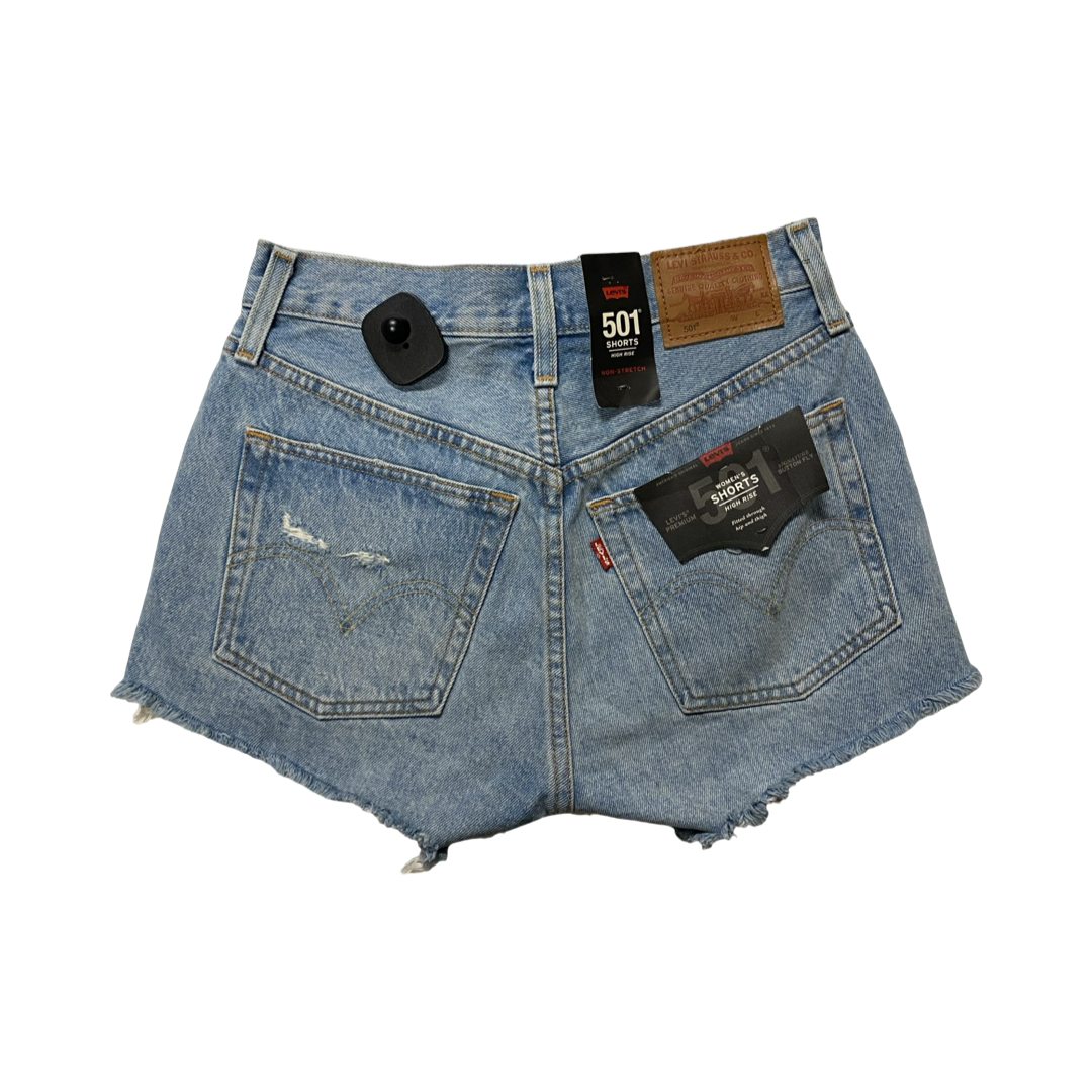 Shorts By Levis In Blue Denim, Size:0