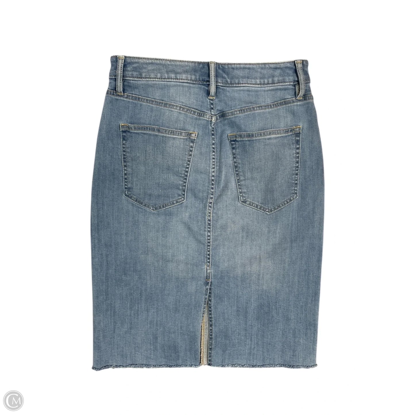 Skirt Midi By Banana Republic In Blue Denim, Size: 2