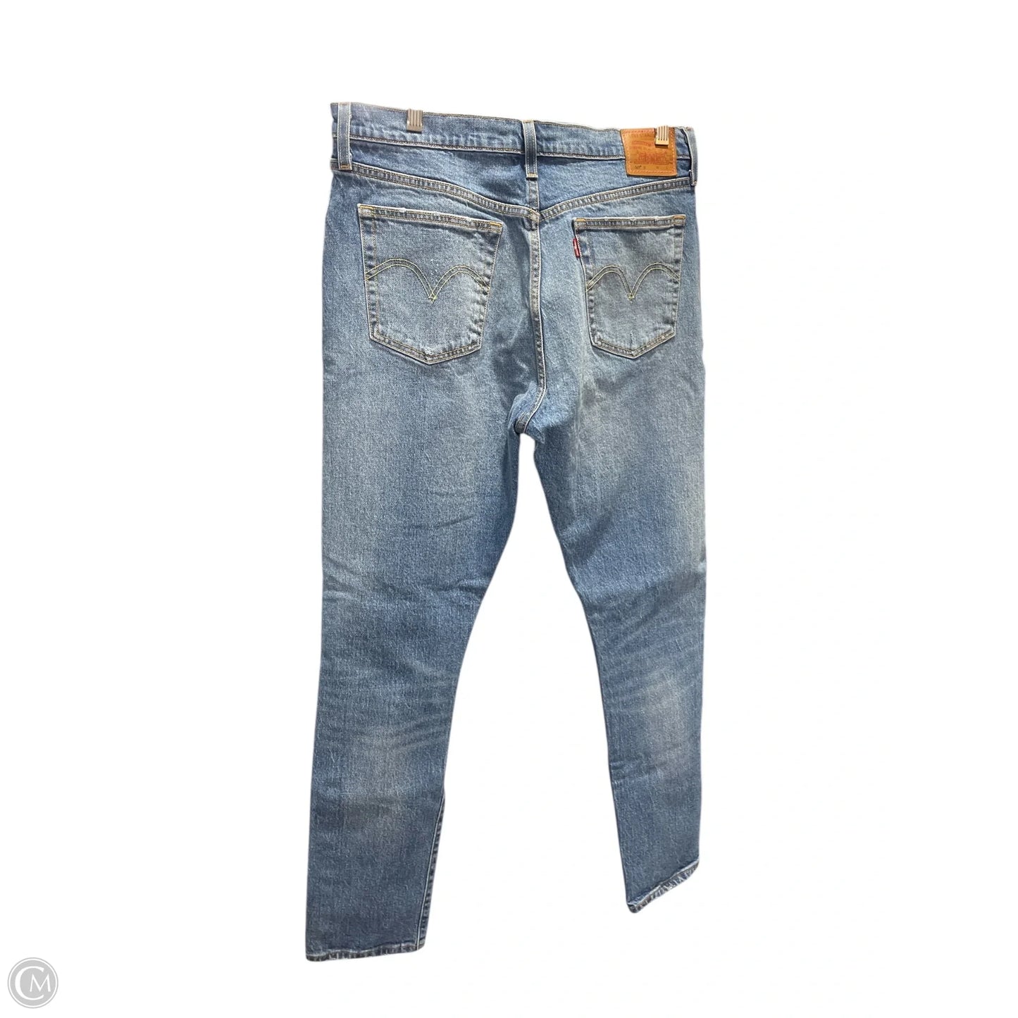 Jeans Skinny By Levis In Blue Denim, Size: L