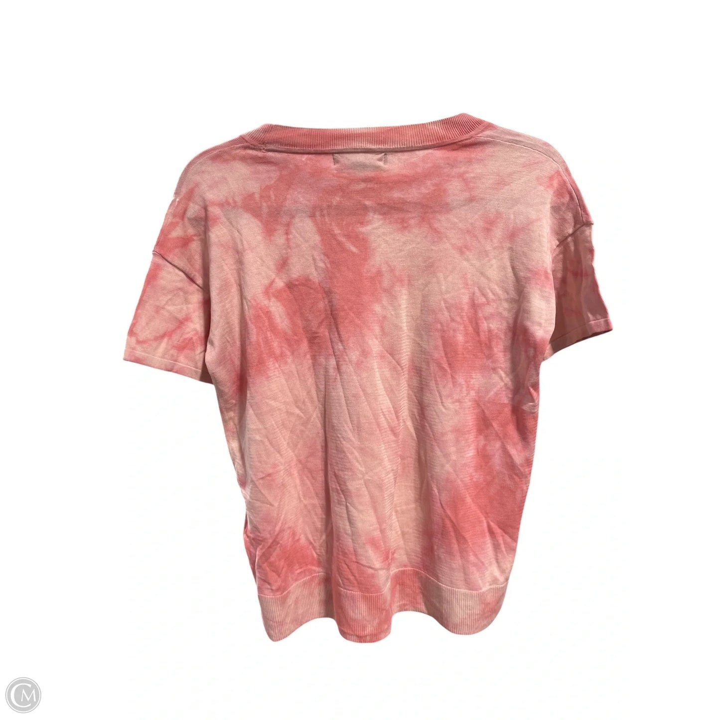 Blouse Short Sleeve By Banana Republic In Pink, Size: S