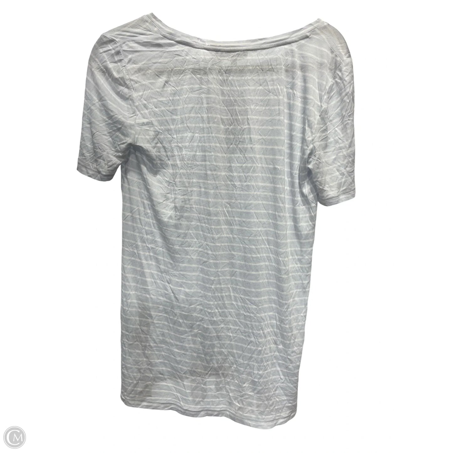 Top Short Sleeve Designer By Lafayette 148 In Striped Pattern, Size: S