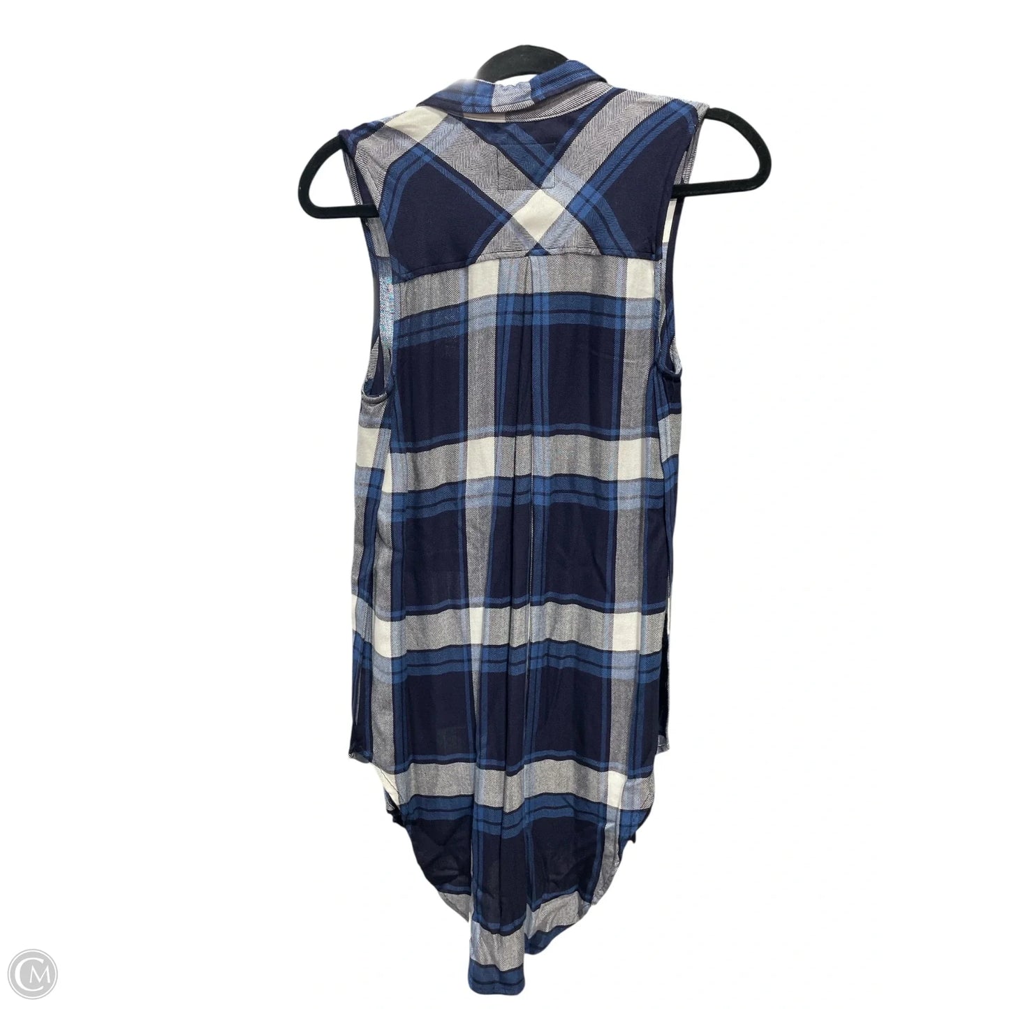 Top Sleeveless By Rails In Plaid Pattern, Size: Xs