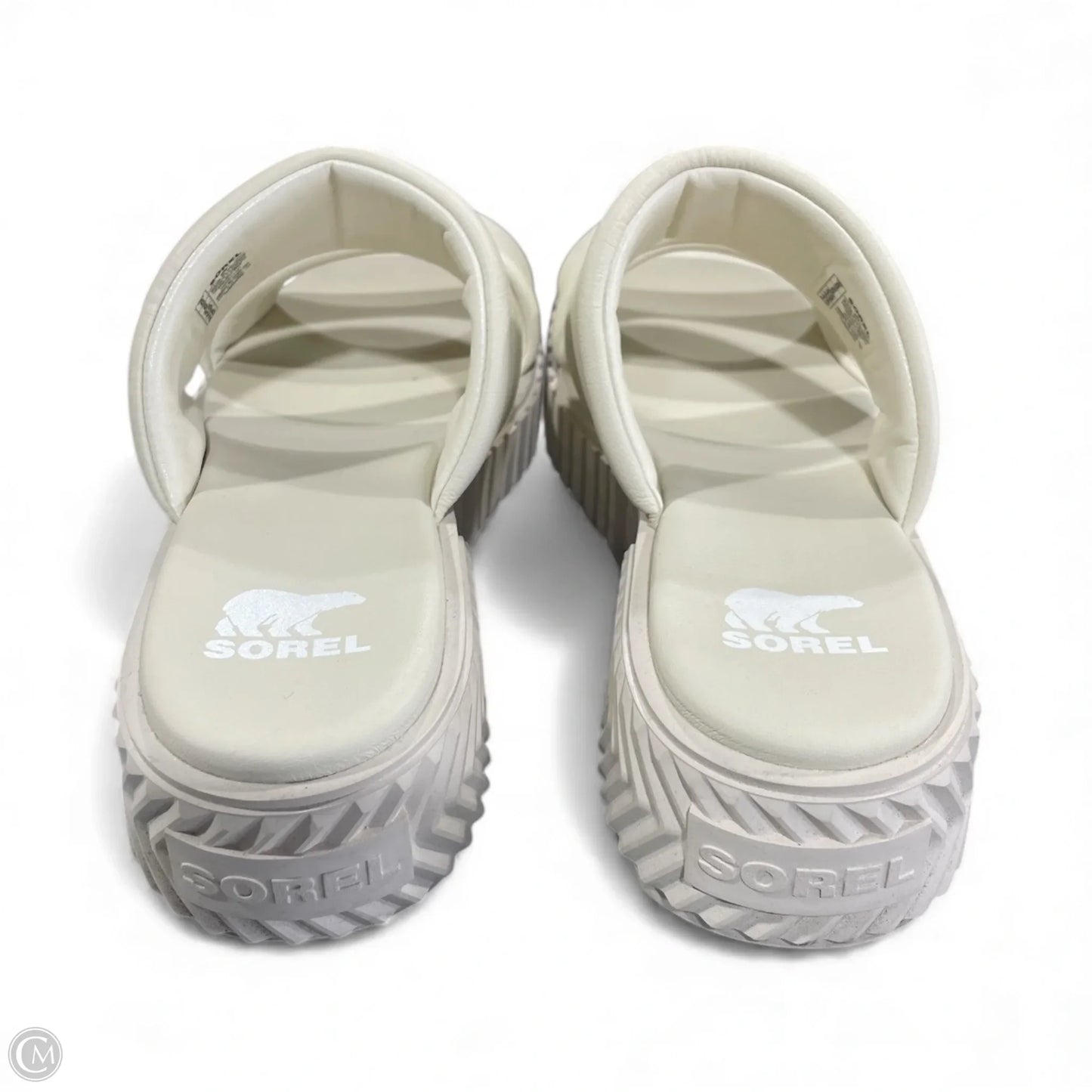 Sandals Heels Platform By Sorel In Cream, Size: 8