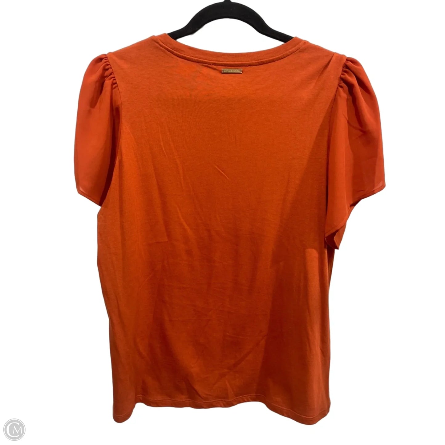 Top Short Sleeve By Michael By Michael Kors In Orange, Size: L