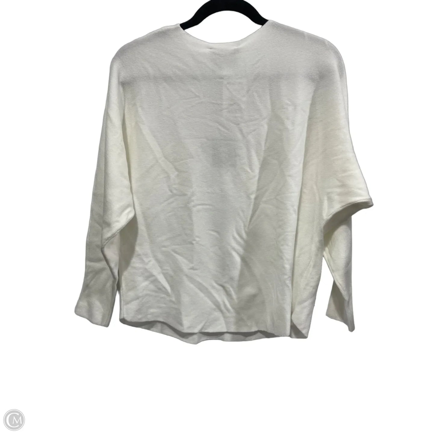 Sweater By Milano In Cream & Silver, Size: M