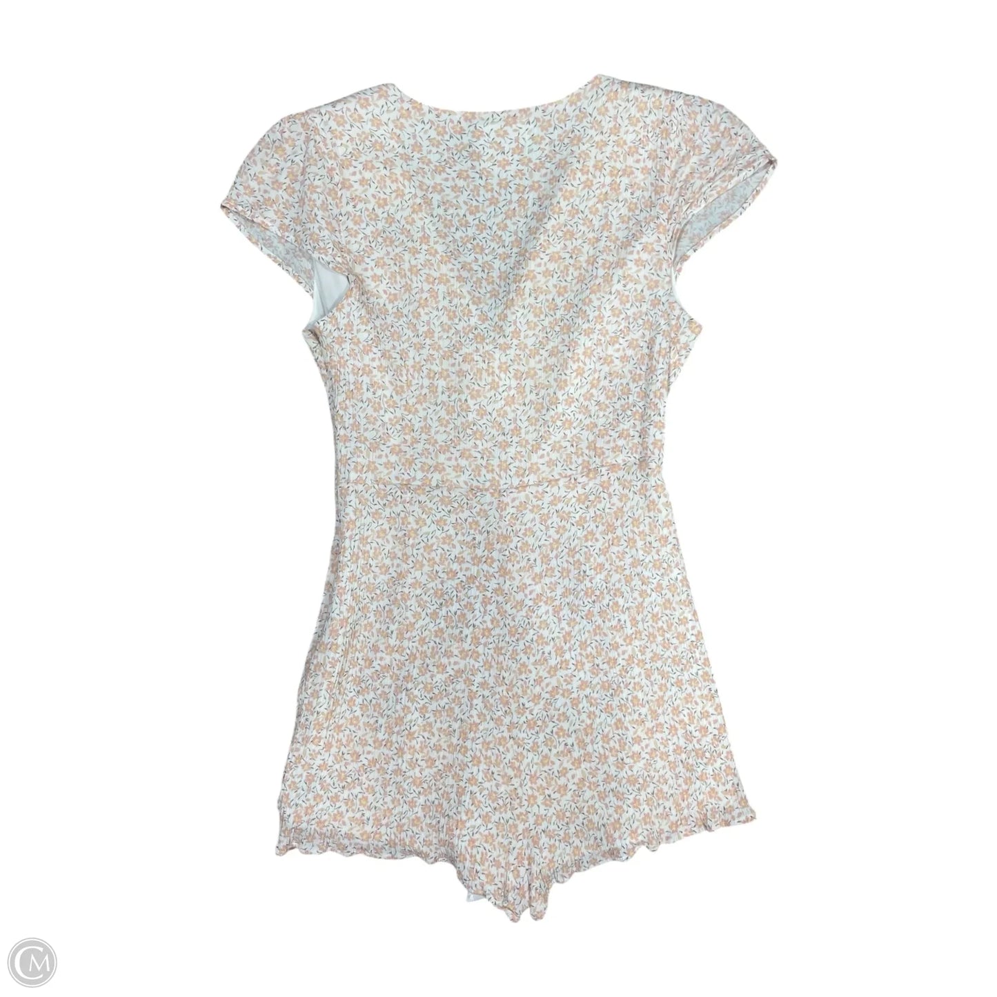 Romper By Clothes Mentor In Floral Print, Size: M