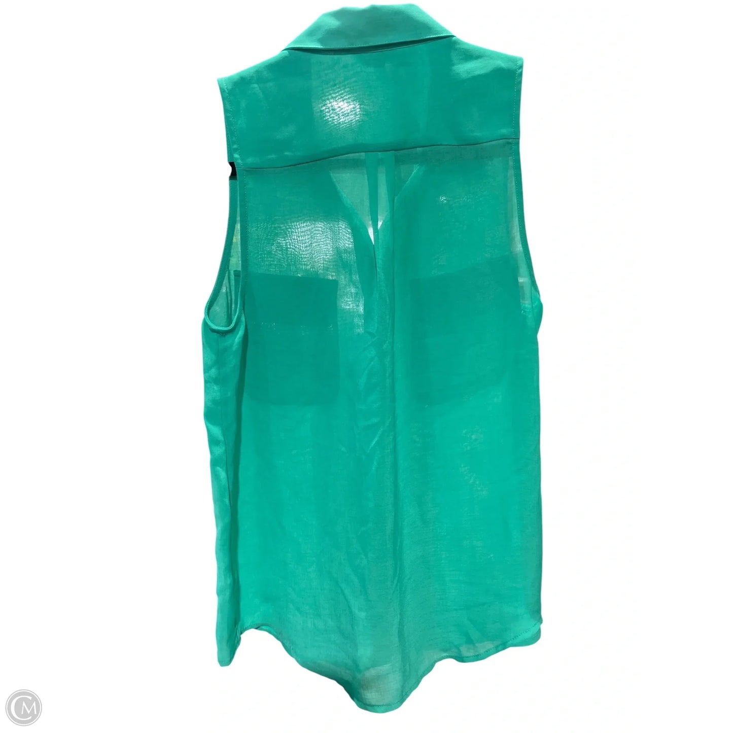 Blouse Sleeveless By Naked Zebra In Green, Size: S