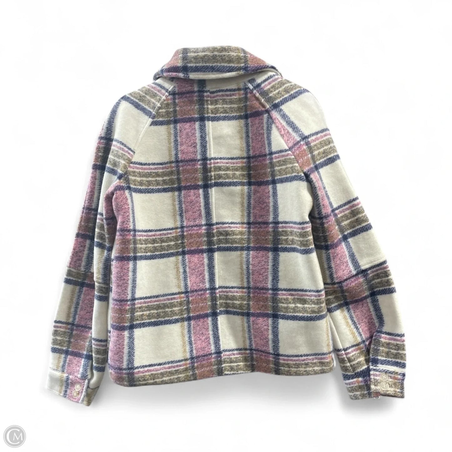 Coat Wool By Avec Les Filles In Plaid Pattern, Size: S