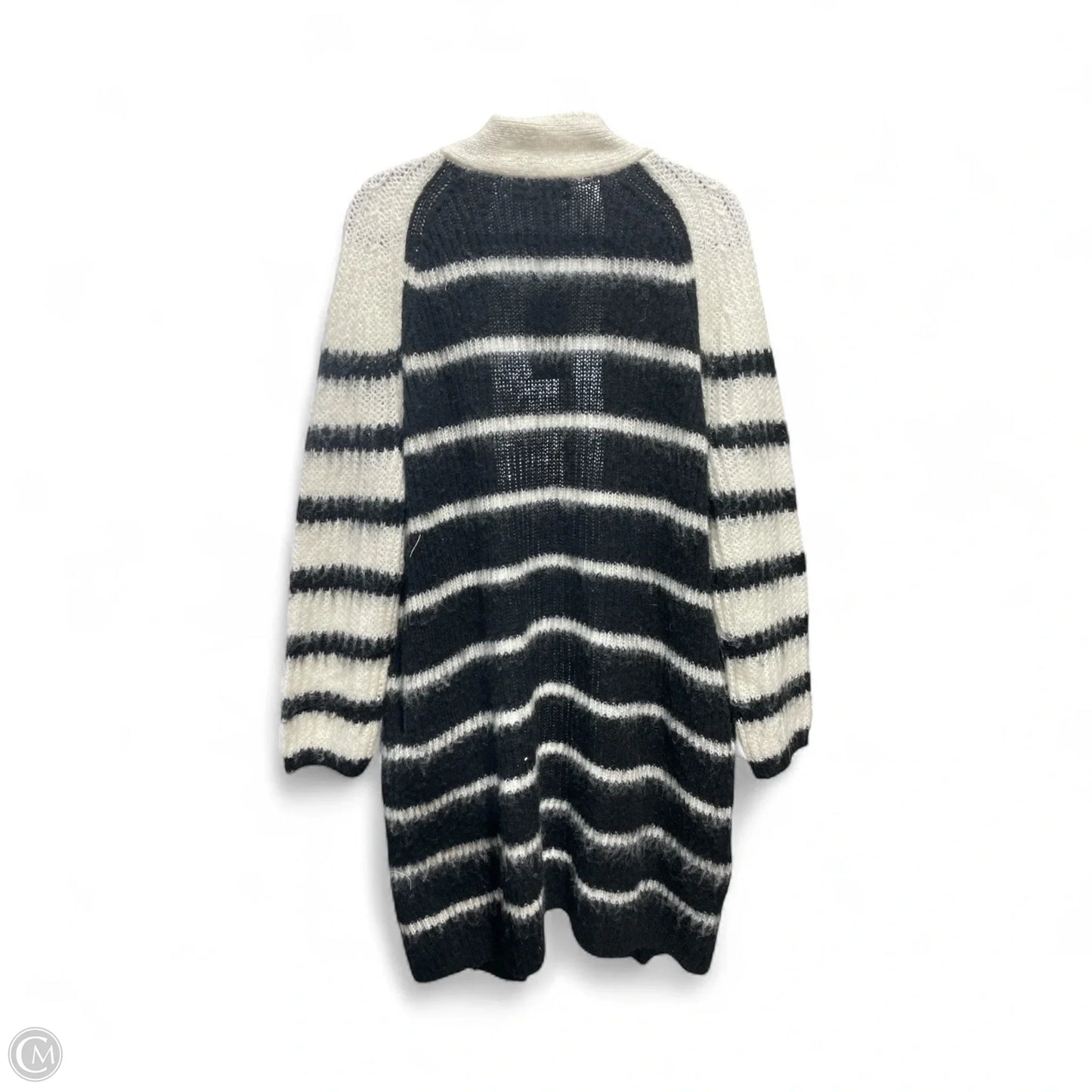 Cardigan Designer By All Saints In Black & Cream, Size: Xs