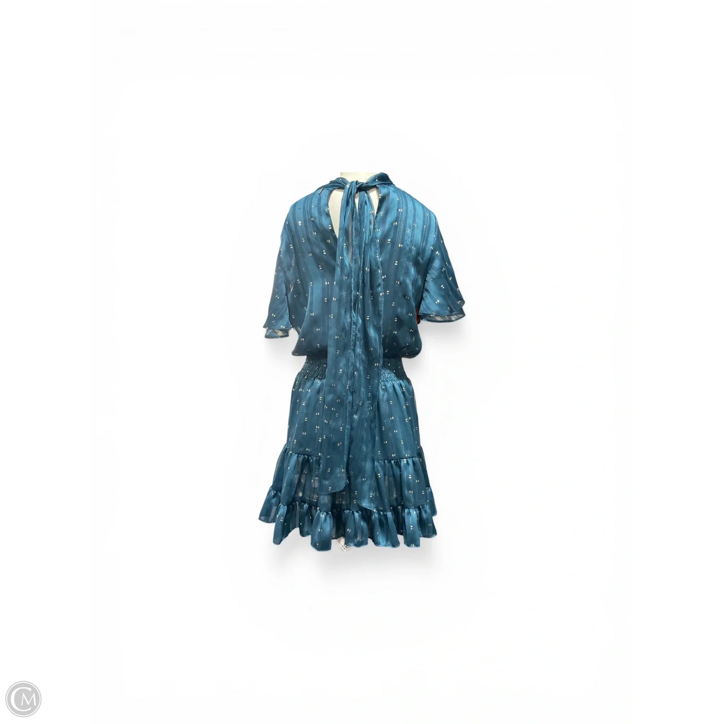 Dress Designer By Misa In Blue & Silver, Size: Xs