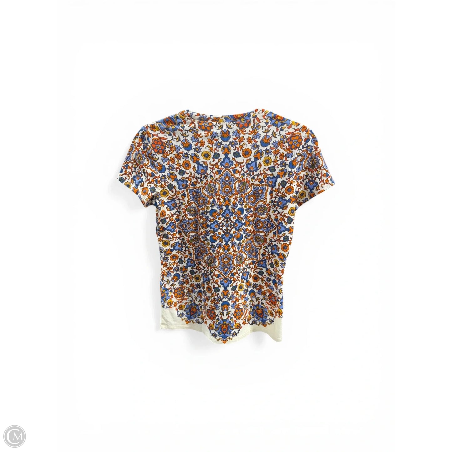 Top Short Sleeve Designer By Tory Burch In Floral Print, Size: Xxs