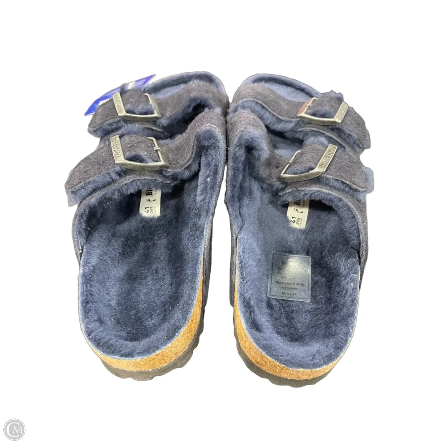 Sandals Flats By Birkenstock In Blue, Size: 10