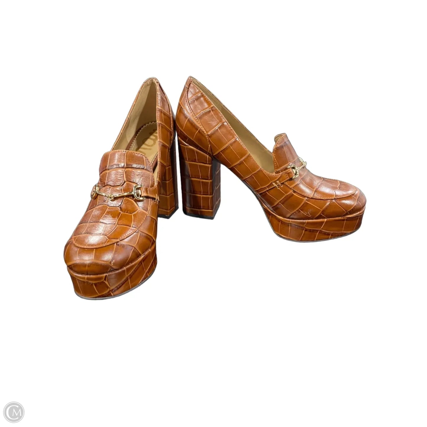 Shoes Heels Platform By Sam Edelman In Brown, Size: 7.5