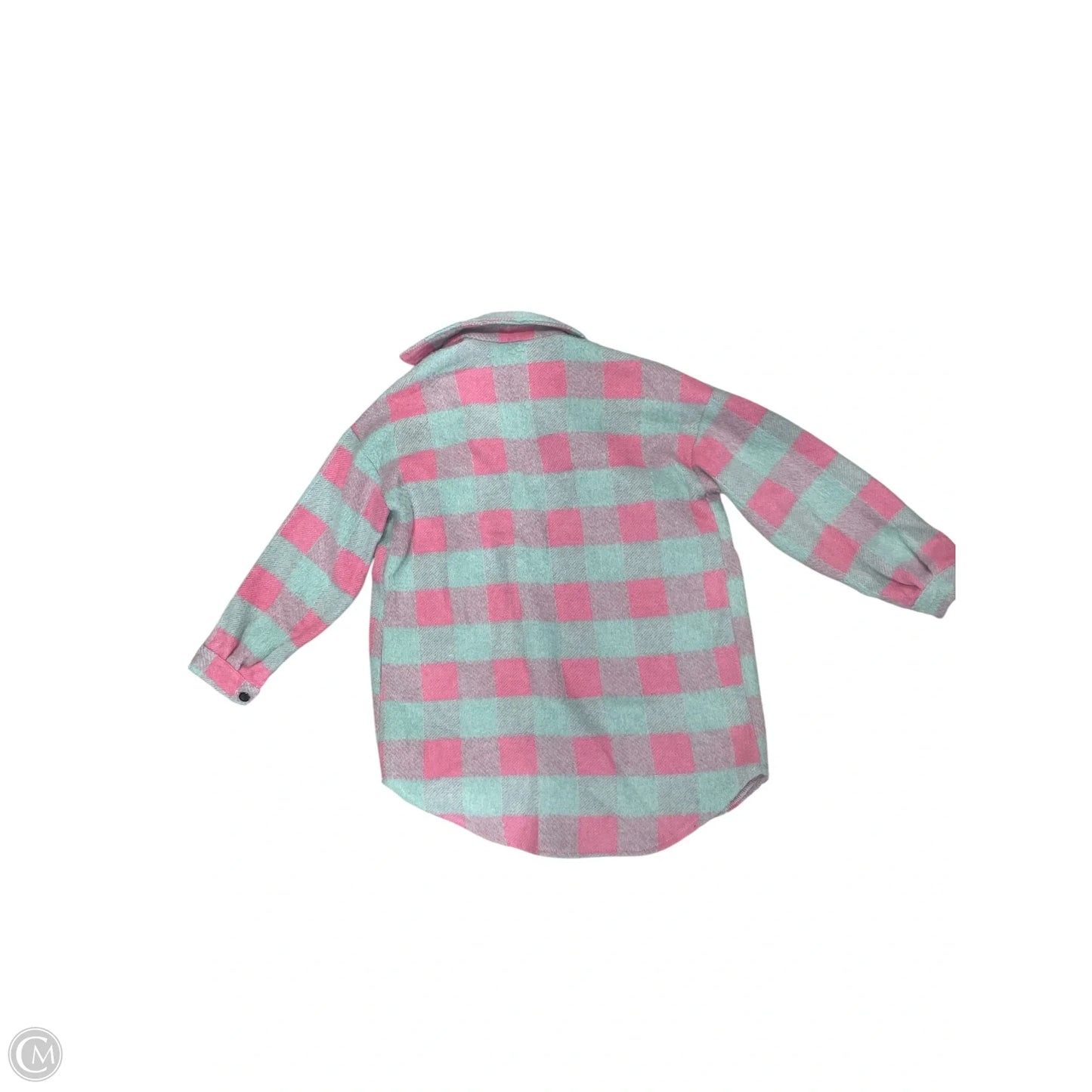 Coat Wool By Clothes Mentor In Plaid Pattern, Size: M