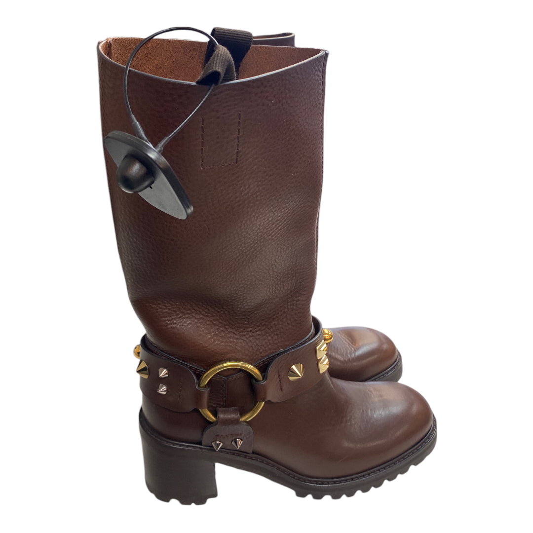 Boots Designer By Pedro Garcia In Brown, Size: 9.5